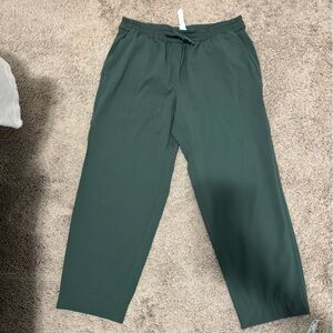 Lululemon Athletica Forest Green tapered leg luxtreme pants
